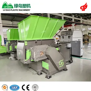 LVdao factory single shaft plastic barrel wood strapping chipper shredder machine