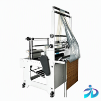 Machine automatique Jiade pour la fabrication de sacs en LDPE/HDPE, de nappes et de sacs poubelles, avec PLC Delta et moteur Teco pour usine de fabrication