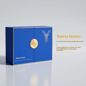 Custom Creative Double-Door Cosmetic Gift <b>Box</b> Drawer <b>Book</b> Style Flip Top Packaging - Product Image 1