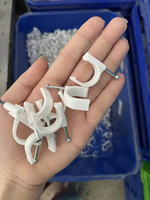 Clip de câble avec mur de clou Clip de tuyau Plastique Nylon Câble Fixation Organisateur Titulaire Fil