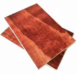 Placa vermelha arquitetônica de 3*6 pés de alta qualidade, filme enfrentou madeira compensada eucalyptus, madeira dura