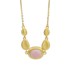 Luxury 925 Sterling <strong>Silver</strong> Dainty Queen Conch Pink <strong>Shell</strong> Gemstone <strong>Necklace</strong> Vintage Wedding Engagement Gift Valentine's Day for - Product Image 1