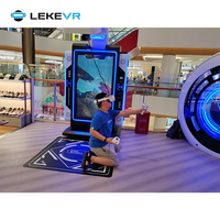 Simulador de Juegos de Realidad Virtual LEKE VR, Máquina de Realidad Virtual Todo en Uno, Plataforma de Realidad Virtual de Autoservicio