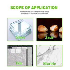 Đĩa cắt thủy tinh 100mm Lưỡi cưa siêu mỏng ngọc bích pha lê rượu vang chai Mài chamfering cắt lưỡi cắt kính đĩa - Product Image 6