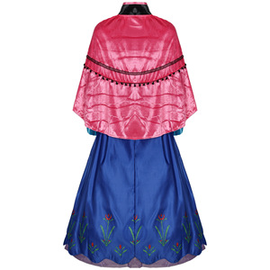 Costume da Principessa Elsa e Anna per Adulti, Bestseller <span class=keywords><strong>di</strong></span> Halloween, con Mantello, Abito Cosplay Ispirato al Film <span class=keywords><strong>Frozen</strong></span>, Adatto per Pasqua e Carnevale - Product Image 2