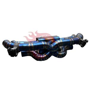 Échappement Catback VORTEX en Titane Valvetronic Finition Bleu Brûlé pour Porsche 911 992 3.0T 2019-2025 Fixation Directe par Vis 24 Mois - Product Image 1