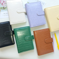 Carnet de budget A5/A6 en PU effet crocodile avec fermeture éclair et 6 anneaux, personnalisable avec logo, pour la gestion des finances – Vente en gros