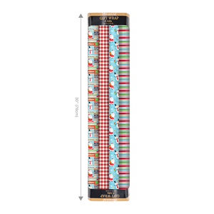 Snowman Pattern Wrapping <b>Paper</b> Roll Multi-size Christmas Wrapping <b>Paper</b> Roll Santa Pattern Party Gift Box Packaging - Product Image 5