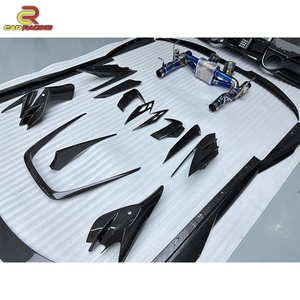 Kit de Carrocería MSY de Fibra de Carbono Seca para Ferrari F8: Lip Delantero, Difusor Trasero, Spoiler, Faldones Laterales y Rejillas de Ventilación - Product Image 5