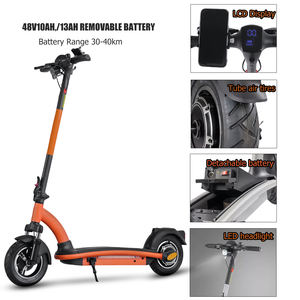 Scooter électrique 48V rapide 500W en suspension fourche tambour Bluetooth Smart puissante batterie au lithium deux - Product Image 3