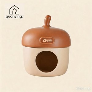 Casita <span class=keywords><strong>de</strong></span> Cerámica Refrigerante con Forma <span class=keywords><strong>de</strong></span> Pudín <span class=keywords><strong>de</strong></span> Matcha para Hámsteres, Ratones Enanos, Gerbillas y Chinchillas - Product Image 1