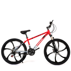 <span class=keywords><strong>Bicicleta</strong></span> de Montaña Clásica con Cuadro de Aleación de Aluminio, Suspensión Delantera, Frenos de Disco, 21 Velocidades, Plegable, Llanta de Acero de 26 Pulgadas - Product Image 1