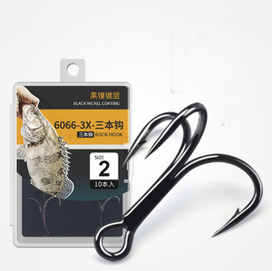 Gancio di ancoraggio in ferro a tre punte in acciaio al carbonio con paillettes per la pesca alla carpa Bighead e Silver Carp per Carp Bighead in argento - Product Image 3
