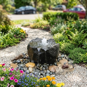 Fuentes de Agua de Basalto Personalizadas para Jardines, Piscinas, Espacios Exteriores, Lagos, Hoteles y Parques - Diseño Moderno para Patios Exteriores - Product Image 1