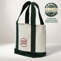 Sac fourre-tout réutilisable en toile pour le commerce extérieur avec votre logo, sac personnalisé pour femme, sacs de courses en coton avec logo brodé