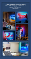 Kit de bande LED intelligente CL Lighting Smart Ambient 5050 RGB avec boîte de synchronisation pour rétroéclairage TV, CCT 2700-6500K, IP44, entrée 12V