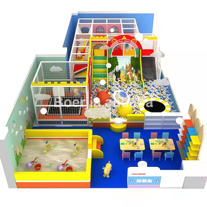 Equipo de Juegos Interior para Niños con Temática Amarilla, Azul y Roja, y Pared Interactiva para Guarderías - Product Image 5