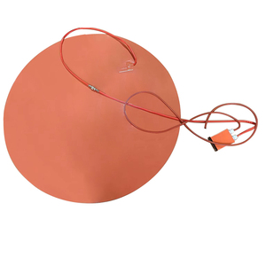 Custom 220V 110V Dia600mm Round Flexible Silicone <b>Rubber</b> Heating <b>Mats</b> with Digital Temperature Controller - Product Image 2