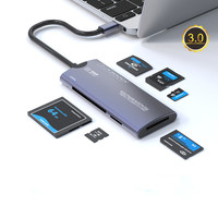 Lector de Tarjetas Multifuncional JYD RC0111 USB3.0+TYPE-C3.0, Convertidor de Tarjetas de Memoria TF+SD+CF+XD+MS+M2