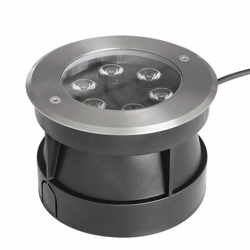 Lampe led multicolore encastrable dans la piscine, étanchéité IP68, changement automatique, contrôle externe dmx512, 6x1W, lot de 10