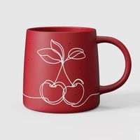 Fruits colorés Halloween motif sérigraphié en céramique café tasse à eau grès chaud moderne dessin animé sûr lait tasses