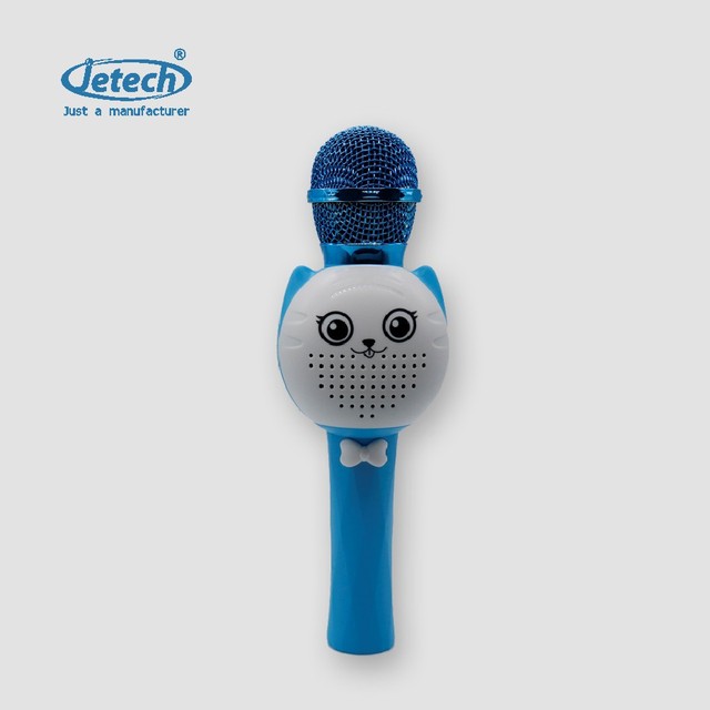 Children's Portable Wireless Karaoke Microphone Bluetooth Handheld Mic with Gaming Functions Singing Toy Gift