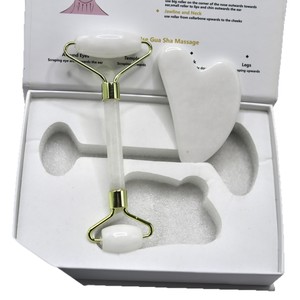 <span class=keywords><strong>Rouleau</strong></span> <span class=keywords><strong>de</strong></span> massage facial double face en <span class=keywords><strong>jade</strong></span> blanc et planche Gua Sha, masseur <span class=keywords><strong>de</strong></span> pouce, revitalisant cutané, fourni par le fabricant - Product Image 5