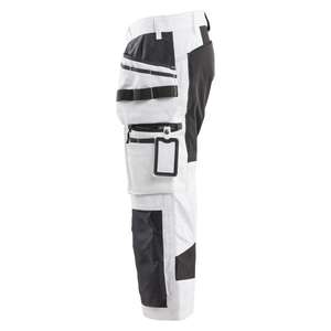 BLAKLADER - 191213101099D92 Pirate trousers <b>Painter</b> with stretch <b>White</b>/Black - EAN 7330509921074 WORK TROUSERS - Product Image 2