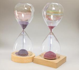 OEM Production Beech Wood Base Magnetic Colourful Sand <strong>Timer</strong> Hourglass - Product Image 4