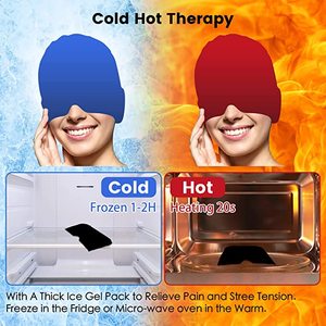 Gel Ice topi pereda sakit kepala, pemasok perawatan kesehatan untuk sakit kepala migren dan ketegangan - Product Image 6