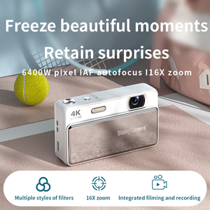 Caméra numérique compacte Sourcingark 4K avec écran IPS de 2,8 pouces, zoom 16x, capteur CMOS, caméra compacte coulissante 4K, caméra tendance M15 - Product Image 4