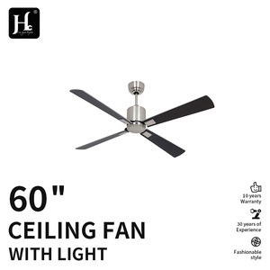 48 inch 52 inch 56 inch modern home silent decoration DC motor stainless steel five <b>leaf</b> remote control brushless DC ceiling fan - Product Image 2