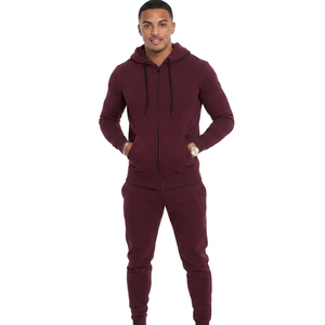 Survêtement de sport personnalisé en gros pour hommes, respirant, à capuche, grande taille, motif uni, pour l'hiver, avec fournisseur OEM - Product Image 1