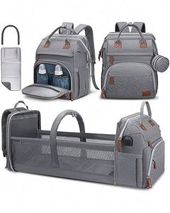 Bolsa de Pañales Multifuncional para Mamá y Bebé, Mochila, Duradera, Elegante, Compatible con Cochecito, Gran Capacidad - Product Image 5