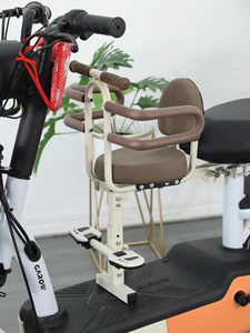 Sécurité enfant siège de vélo vélo avant bébé siège enfants selle avec pédales large mousse amortisseur siège de vélo confortable - Product Image 3