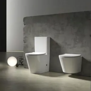 OVS CE Europa sanitaryware novo design cerâmico banheiro moderno liberação rápida assento duas peças cerâmica vaso sanitário
