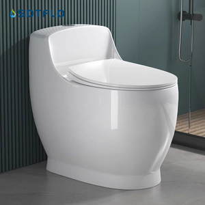 New Design <strong>Black</strong> White Grey Seat Cover Floor Mounted Ceramic S-trap One Piece Wc <strong>Toilet</strong> for Bathroom - Product Image 2