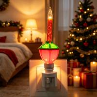 9 Lumières de Nuit Traditionnelles Multicolores à Bulles, à Brancher, Certifiées UL, Idéales pour les Fêtes de Noël, Éclairage de Chambre, Idée Cadeau