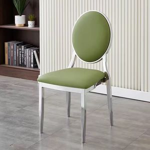 <span class=keywords><strong>Chaise</strong></span> de banquet ergonomique moderne blanche et stable, avec dossier rond rembourré, pour hôtel, appartement, événement, fête, mobilier - Product Image 2