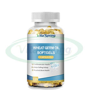 Vita Spring OEM <span class=keywords><strong>Vitamin</strong></span> <span class=keywords><strong>E</strong></span> Vorteile Anti-Aginge-Ergänzungen 1000mg Bio-Weizenkeimöl-Kapsel - Product Image 1