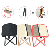 Mini chaise de jardin moderne, tabouret pliable portable avec poche rabattable en tissu Oxford pour meubles de jardin, randonnée, en métal fer
