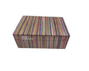 Caja de Joyería de Madera Multicolor de Diseño Exclusivo con Exterior de Hueso y Logotipo Personalizado - Decoración de Hogar de Lujo, Regalo Empresarial Perfecto para el Día de la Madre - Product Image 3