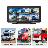 DVR portable sans fil à double objectif WiFi pour camion, installation facile, visualisation à distance, enregistrement 6 canaux, vision nocturne pour usage commercial