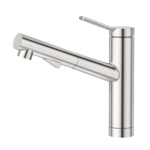 Robinet de cuisine de luxe moderne en acier inoxydable 304, extractible, haut de gamme, brossé - Product Image 1