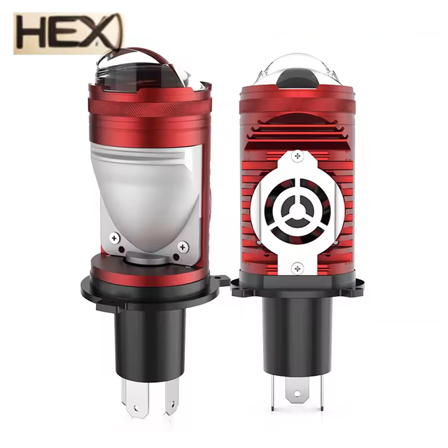 12V Car Motorcycle Projector Lens H4 LED Headlight Bulb 70W High Low Beam LHD RHD Canbus Fan Cooling 7000lm Plug Play Auto Bulb