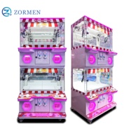 Zormen Distributeur de jouets à double griffe avec accepteur de billets pour centres de jeux, construction métallique, multilingue