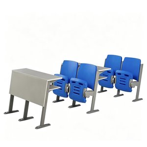 Conjunto de Mesa y Silla para Sala de Conferencias PM-5612, Asientos Duraderos para <span class=keywords><strong>Aula</strong></span> con Tableta de Escritura - Product Image 2