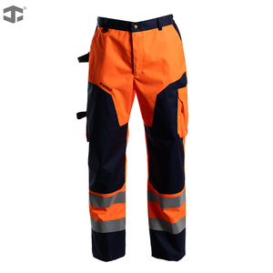 Ensemble de travail JIADE, veste de sécurité haute visibilité classe 3 imperméable et respirante avec capuche amovible et pantalon de travail pour hommes - Product Image 5