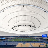Stade en dôme à structure membranaire PVDF autoportante personnalisée, salle polyvalente pour sports et expositions