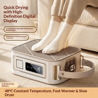 Nouveau Séchoir à Chaussures Électrique Portable Pliable à Six Bras 2026 avec Affichage Numérique de Température Constante 48°C et Fonction Chauffante pour les Pieds
